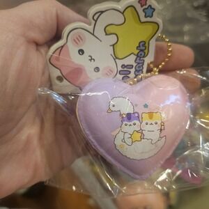 Poli Hamster Squishies Squishy Heart Macaron Charm Kawaii Pink Purple Moon Star